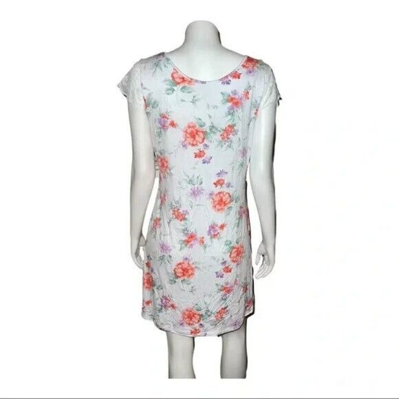Charter Club White Blossoms Lace-Sleeve Chemise Nightgown Extra Small NWT - Picture 3 of 8